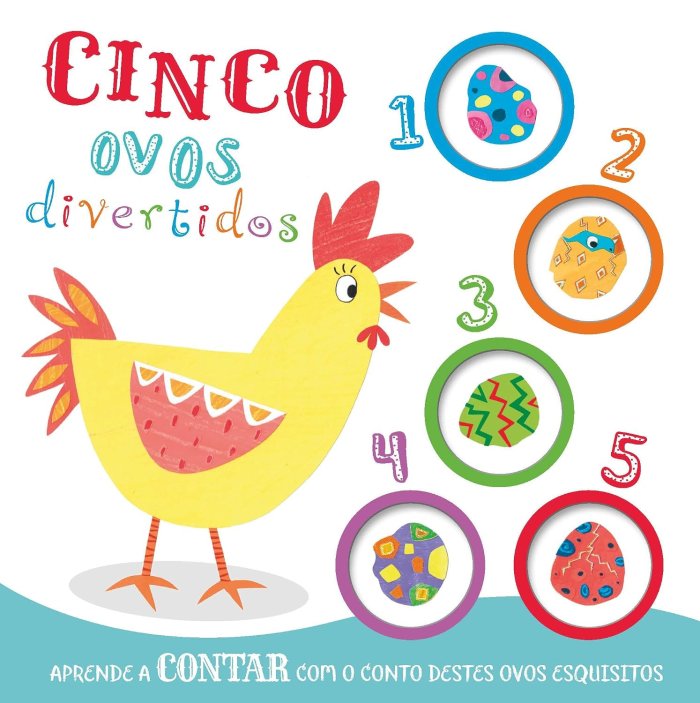 Capa de CINCO OVOS DIVERTIDOS