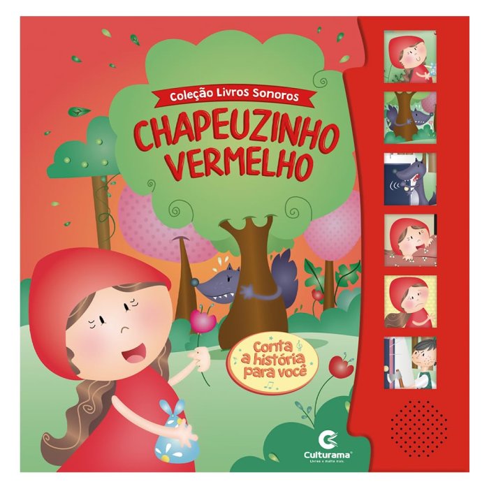 Capa de Livro sonoro - Chapeuzinho Vermelho