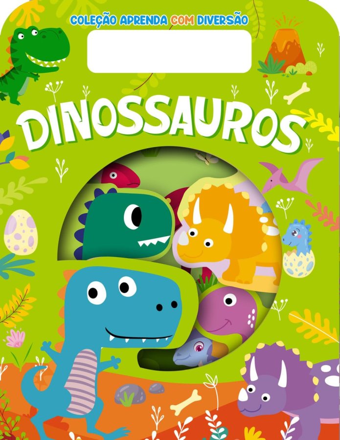 Capa de Coleção Aprenda com Diversão Dinossauros