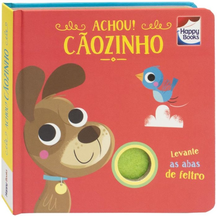 Capa de Esconde-esconde com feltros: Achou! Cãozinho