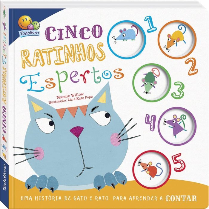 Capa de Conte até 5! Cinco ratinhos espertos