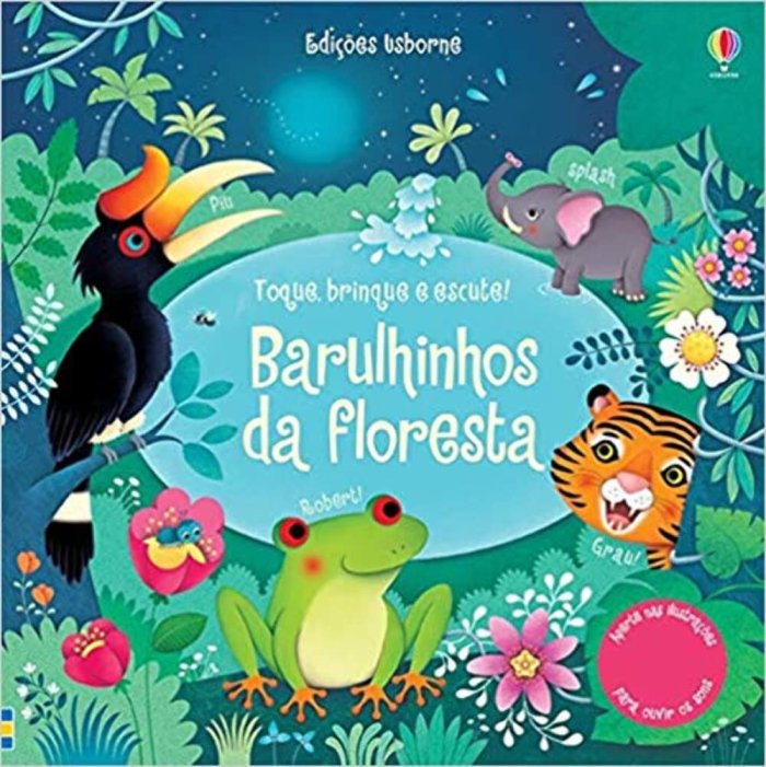Capa de Barulhinhos da floresta : Toque, brinque e escute!